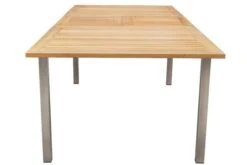 OUTFLEXX Set, Silber, 200/300 X 100 Cm, Edelstahl/Teak, Ausziehtisch, 8 Stapelstühle, 2 Multipositionssessel -Kettler Verkäufe 9 14154.jpg