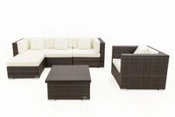 OUTFLEXX Loungemöbel-Set, Braun Marmoriert, Polyrattan, 5 Pers, Wasserfeste Kissenbox, Inkl. Loungetisch 20 OUTFLEXX Loungemöbel-Set, Braun Marmoriert, Polyrattan, 5 Pers, Wasserfeste Kissenbox, Inkl. Loungetisch -Kettler Verkäufe 9 16065 BOX D.jpg