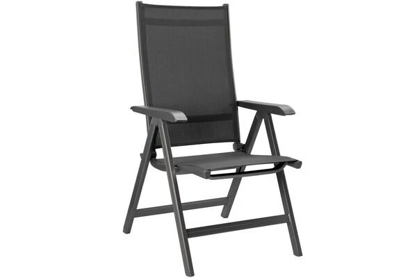 KETTLER Basic Plus Sitzgruppe, Anthrazit/anthrazit, Alu/Textilene, 180/240x90cm, 4 Stapel-, 2 Multipositionssessel 11 KETTLER Basic Plus Sitzgruppe, Anthrazit/anthrazit, Alu/Textilene, 180/240x90cm, 4 Stapel-, 2 Multipositionssessel – Bild 9