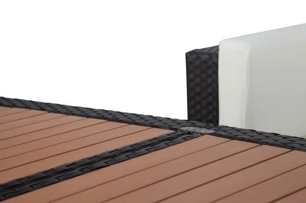 OUTFLEXX Loungemöbel-Set, Braun, Polyrattan, 6 Personen, Wasserfeste Kissenbox, Inkl. Loungetisch 11 OUTFLEXX Loungemöbel-Set, Braun, Polyrattan, 6 Personen, Wasserfeste Kissenbox, Inkl. Loungetisch – Bild 9