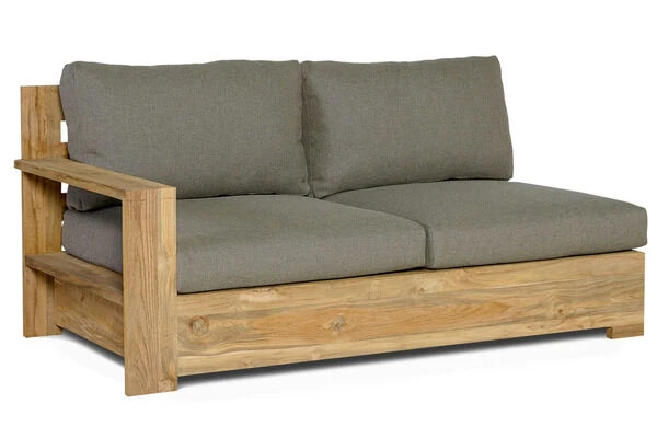 OUTFLEXX Kassel Ecklounge, Recyceltes Teakholz, Inkl. Polster Aus Olefin, Rustikal Gebürstet 11 OUTFLEXX Kassel Ecklounge, Recyceltes Teakholz, Inkl. Polster Aus Olefin, Rustikal Gebürstet – Bild 9