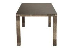 Ploß Rabida Dining Tisch, Champagner-meliert, Polyrattan, 170 X 90 Cm, Glasplatte In Steinoptik -Kettler Verkäufe 9 20167.jpg