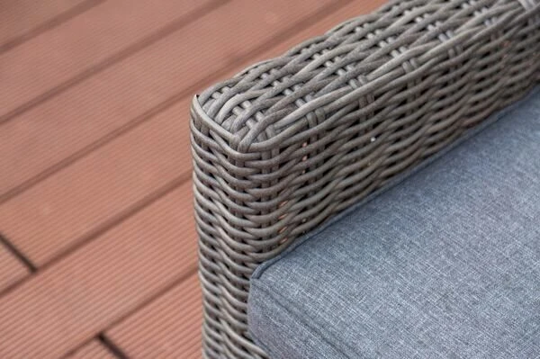 OUTFLEXX Dining Sessel, Grau, Polyrattan, 74 X 83 X 110 Cm, Stufenlos Verstellbar, Inkl. Hocker 12 OUTFLEXX Dining Sessel, Grau, Polyrattan, 74 X 83 X 110 Cm, Stufenlos Verstellbar, Inkl. Hocker – Bild 10